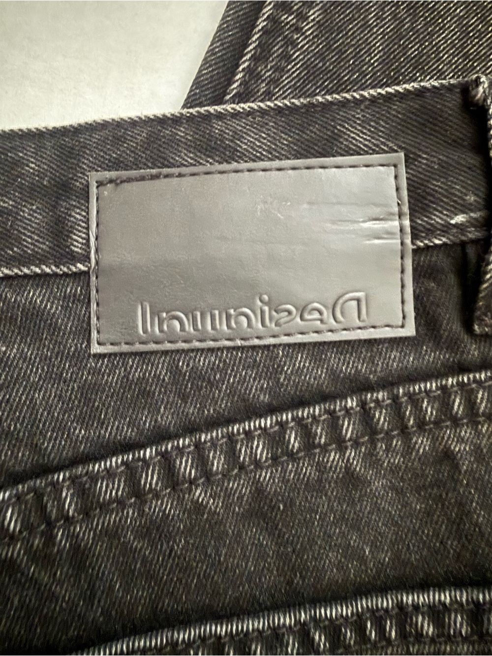Desigual Black High-Rise Jeans with Mickey Graphic VINTAGE - Picture 7 of 8